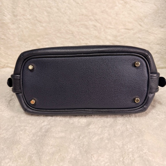 Coach Prince Street Mini Satchel Crossgrain Leather Blue - Picture 5 of 15